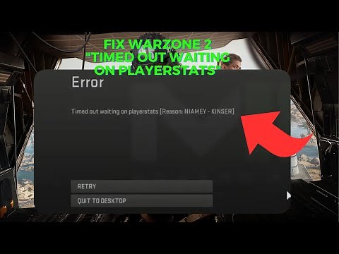 How to fix Timed out waiting on playerstats in Modern Warfare 2