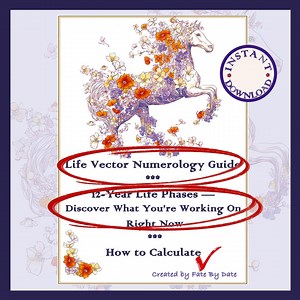 The Life Vector Guide — Understand Your 12-year Cycles & Evolving Life Themes (instant Download) - Etsy Canada