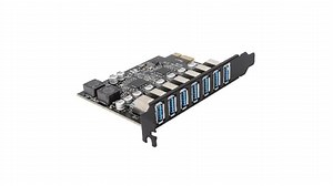 Focket PCIE Karte USB 3.1 Gen 2 5Gbps 7 Ports, USB PCI Express Erweiterungskarte, Schnellübertragung, Intern, Unterstützung XP, 7, 8, 10, 11, Linux