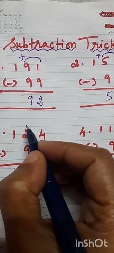 SUBTRACTION TRICKS SHORTCUT