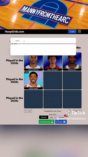 Can you beat my Hoop Grid score? #nba #hoopgrid #nbatrivia #nbaknowledge