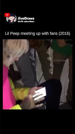Lil Peep Meeting Fans in 2016 💔