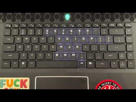 luminate Bad Apple!! keyboard demo on Alienware m16 R2