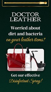 Worried about your favorite leather items? Guard them against dirt and bacteria with our effective Disinfectant Spray! Our Disinfectant is alcohol-free and formulated safely to ensure your bags don't get damaged when being cleaned. Keep your leather safe now! Get them from any of our branches or from our online stores at: Lazada: https://s.lazada.com.ph/s.JwEcG Shopee: https://ph.shp.ee/MzrEqfr #LeatherBags #LeatherRestoration #LeatherRepair #LeatherGoods #LeatherItems #LeatherCare #LuxuryBags #