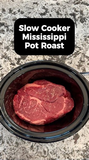 Slow Cooker Mississippi Pot Roast
