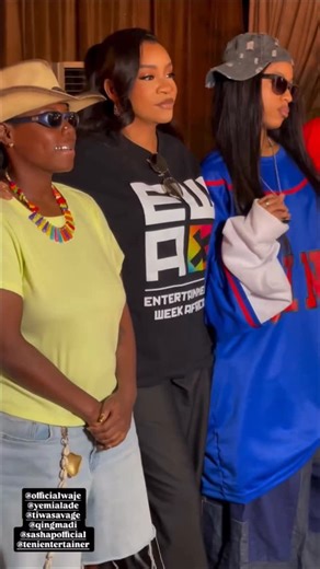 BellaNaija on Instagram: "A full house of music heavyweights! @officialwaje, @yemialade, @tiwasavage, @qingmadi, @sashapofficial, @tenientertainer, and @donjazzy all came together at @ewafrica_. 🎥 @ewafrica_ #BellaNaija BellaNaija.com"