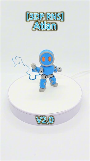 [3DP RNS] Atlan V2.0 (3D Printed Robot) #3D #printed #robot