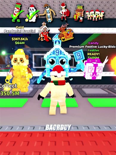 All Premium Festive Lucky Blocks🎄🎅#stealabrainrot #roblox #baorduy #usa