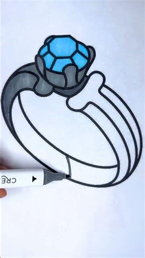 💍 Coloring a Pretty Ring ✨💖