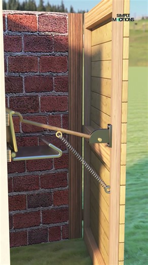 Smart Mechanical Door Stopper Latch Design #mechanicaldesign #homedesign #latchhook