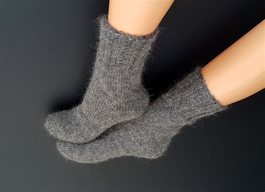 Hand Knit Mohair Socks XS-XXXL: Very Warm Sleeping Socks, Winter Leg Warmers - Etsy