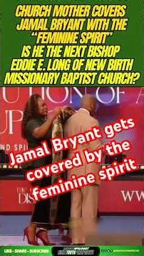 Jamal Bryant gets covered by the feminine spirit #jamalbryant #femininespirit #newbirth