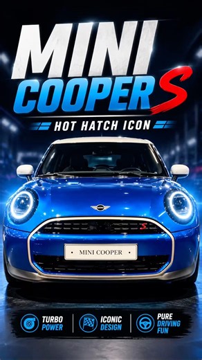 Mini Cooper S Is a Hot Hatch Icon 🔥 #MiniCooperS #Shorts