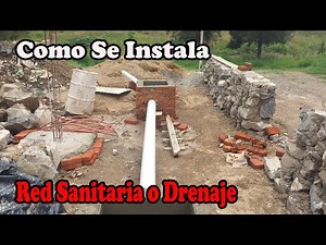 How the sanitary or drainage network is installed