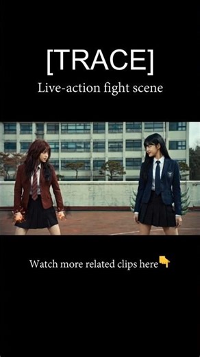 [Trace] Live-action Hyeon-hwa & Tae-eun action clip.『トレース』実写版 ヒョンファ＆テウン アクションクリップ。#kmovie #action