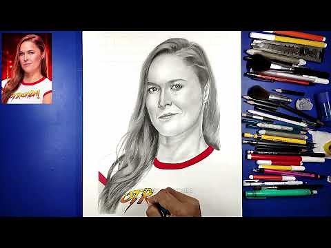 How To Draw WWE Superstar Ronda Rousey | P3 | Shwet Sketches