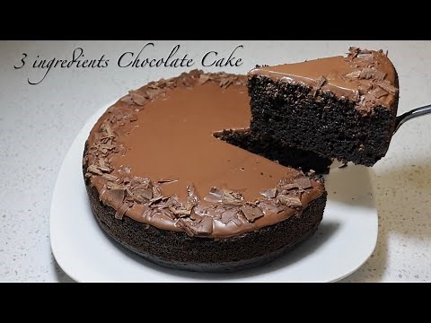 3 ingredients CHOCOLATE CAKE | Easy Bake In Toaster Oven