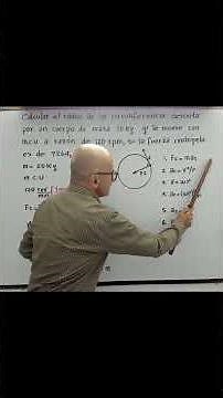 🔍💡Finding the radius in UCM! Centripetal force step by step. Basic physics. Dynamics