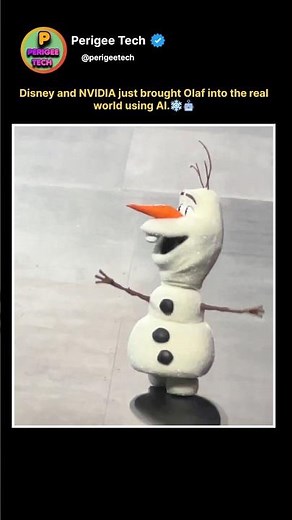 Disney & NVIDIA Bring Olaf to Life ❄️🤖#ai #robotics #disney #nvidia #technology #olaf