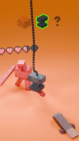 Iron Golem the hero satisfying 3D fluid and cloth simulation | Evil Villager and Steve!