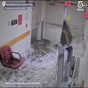 124K views · 995 reactions | Only on 5: For the first time, we're seeing video from the catastrophic flooding inside Norwood Hospital earlier this summer. Watch as the water breaks down the doors and rushes in causing extensive damage that is still being repaired https://bit.ly/3lL0l8M | WCVB Channel 5 Boston | Facebook