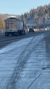J BAR G Trucking from Mercer Missouri heading down Donner Pass this week in between storms. Cool looking 389 Peterbilt. | Dean Croke