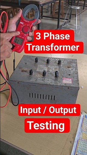 3 Phase Transformer primary secondary testing #electricaltrainer #youtubeshorts #electrical