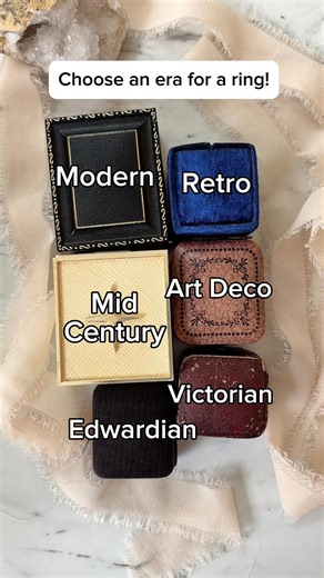 Which decade’s ring would you show off? #mjvjewelry #vintagejewelry