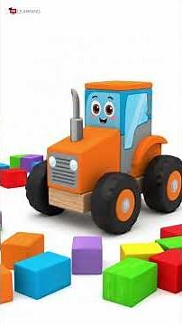 Q–Z Vehicles Built From Wooden Blocks | Ambulance, Bus, Car, Dump Truck | Kids Learning Vehicles