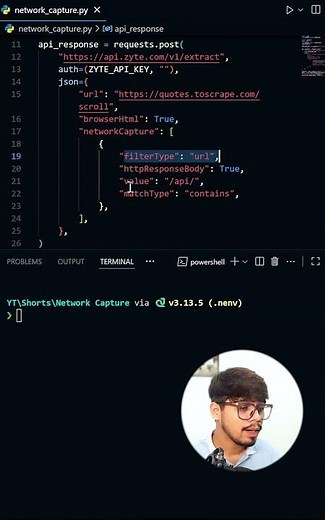 Stop Scraping HTML | Capture Clean JSON via Network Calls #webscraping #python #coding