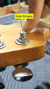 6.2K views · 445 reactions | Guitar Stringing #luthier #guitarworkshop #guitarsetup #guitarra #guitarrepair | Purwanto Djoko | Facebook