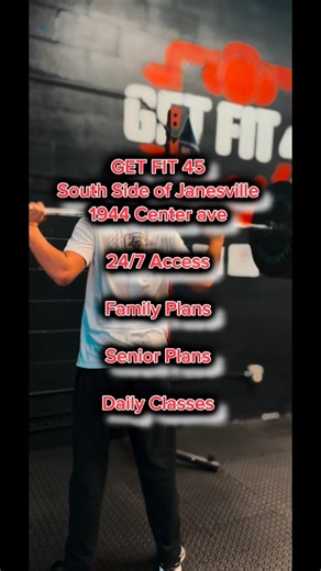 🎉 NOW OPEN — GET FIT 45 ON THE SOUTH SIDE! 🎉 We’ve officially opened our doors at 1944 Center Ave, Janesville — and we’re ready to help you crush your fitness goals! 💪 🔥 What you’ll love: ✅ 24-Hour Access – Work out anytime, day or night ✅ No Contracts – Stay because you want to, not because you have to ✅ Family & Senior Plans – Fitness for everyone ✅ Daily Classes – Energy, motivation, and fun every day ✅ Personal Training – Get results with expert support ✅ Full Gym Access – Everything you