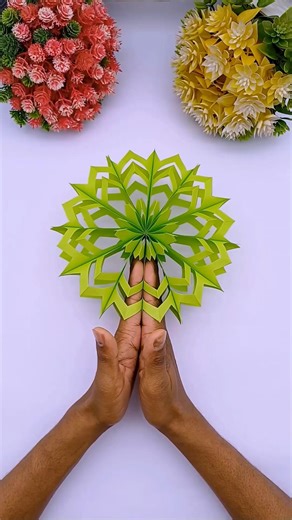 🎄❄️ How to Make a 3D Paper Snowflake – Simple Step-by-Step Paper Craft for Winter Decoration!