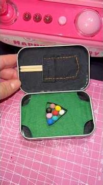 How to make a mini pool table
