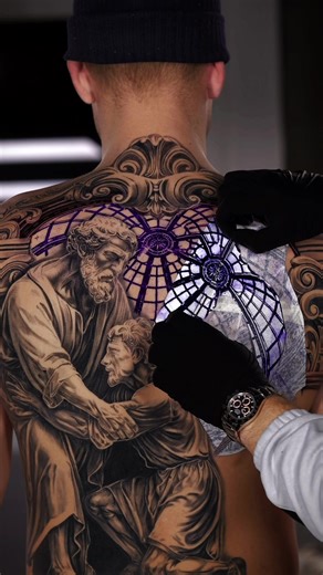 Backpiece Tattoo Session at Kraus Tattoo Studio