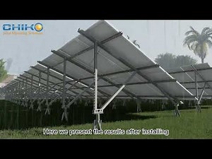 Installation video for the solar ground mounting system