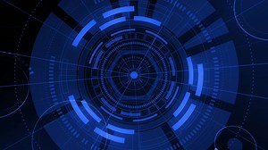 Download Futuristic technology digital circles abstract background free Video for free