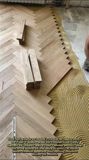Herringbone Hardwood Flooring Installation That Looks Absolutely Perfect!