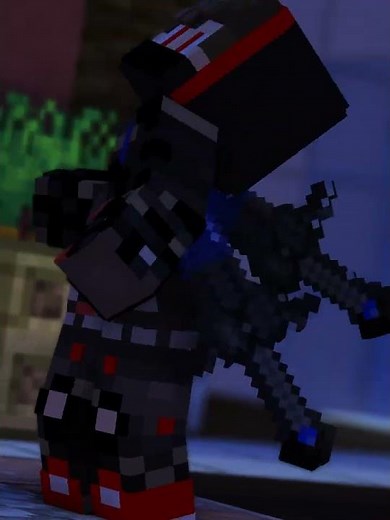 Minecraft Blue Warrior | Powerful Magic Skin Animation | Short