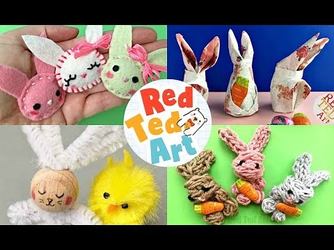 5 Bunny Crafts for Easter - super fun Rabbit DIY Ideas for Spring