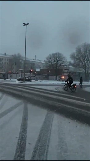 #Bei Schnee mit dem Rad über Rot