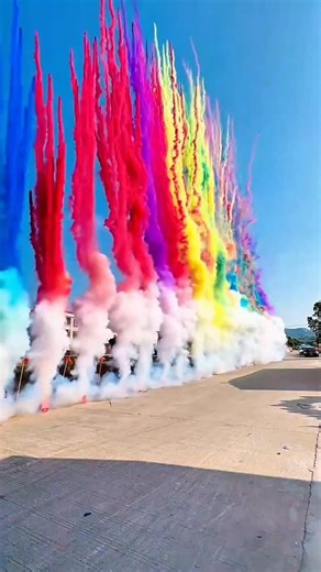 Asap Warna Yang Sangat Memukau #shorts