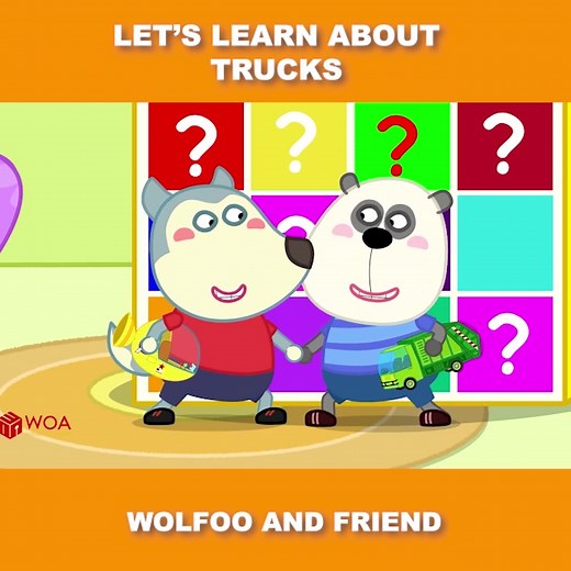 Let's learn about trucks! #woavideo #woafunny #wolfoo #2danimation #animation #funny #truck #friends