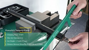 4“ Machine Vise Heavy Duty Clamps Precision 360 Swivel Base, 4 In Jaw Width, 4 in Max Jaw Opening, CNC Vise Work Bench for Woodworking Milling Machine Drill Press