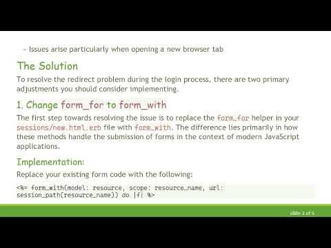 Solving the Devise Redirect Issue on Successful Login