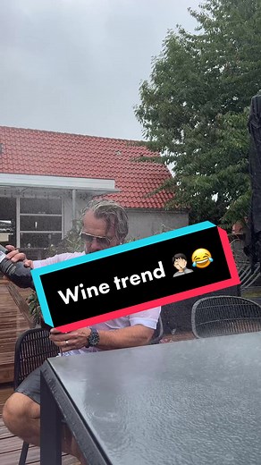 Not all trends are easy to make 😂😂😂🍷 @andrewpraksin #wineinrain #wine #zinfandel #rainnyday #trend #viral #fyp