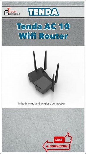 Tenda AC10 AC1200 Wireless Smart Dual-Band Gigabit WiFi Router | #best wifi router for home #shorts