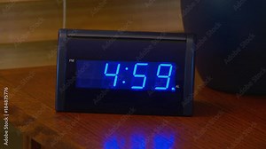 Alarm clock going off at 5 AM