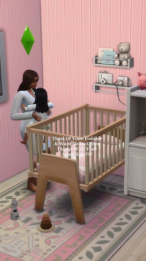 This Fuctional Crib Mod Can Moms Can Finally Get The Sleep & Break They Deserve!! 💅🏾 #sims4 #ts4mods #sims #sims4 #thesims #sims4mod #sims4mods #sims4tutorial #modshowoff #modsshowcase #gamingontiktok #simmer