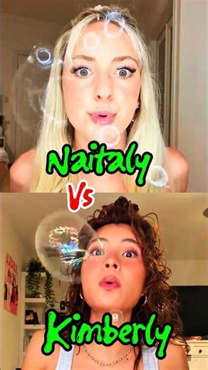 Did Natalie Won This Bubble Tutorial Trend 🤔| Natalie Reynolds Vs Kimberley #shorts